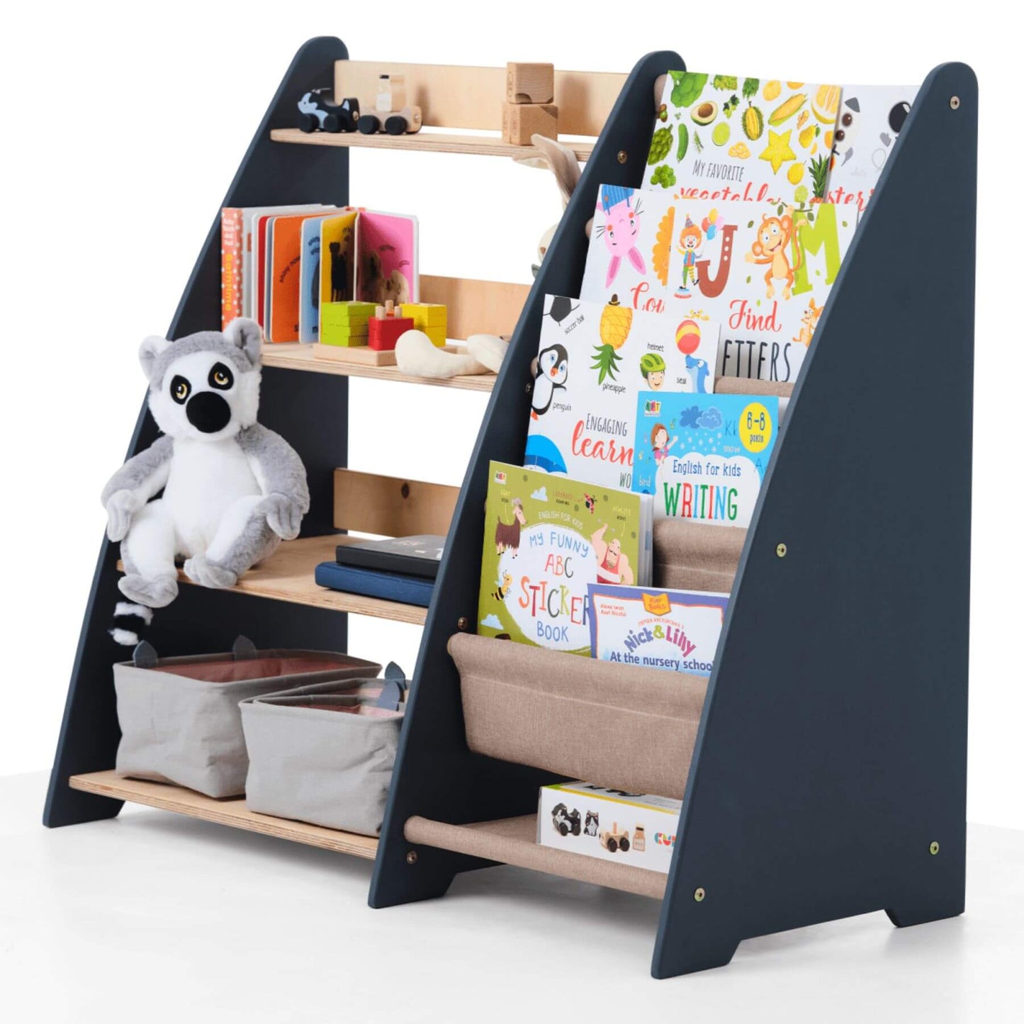 Goodevas 2in1 Montessori Shelf - Graphite