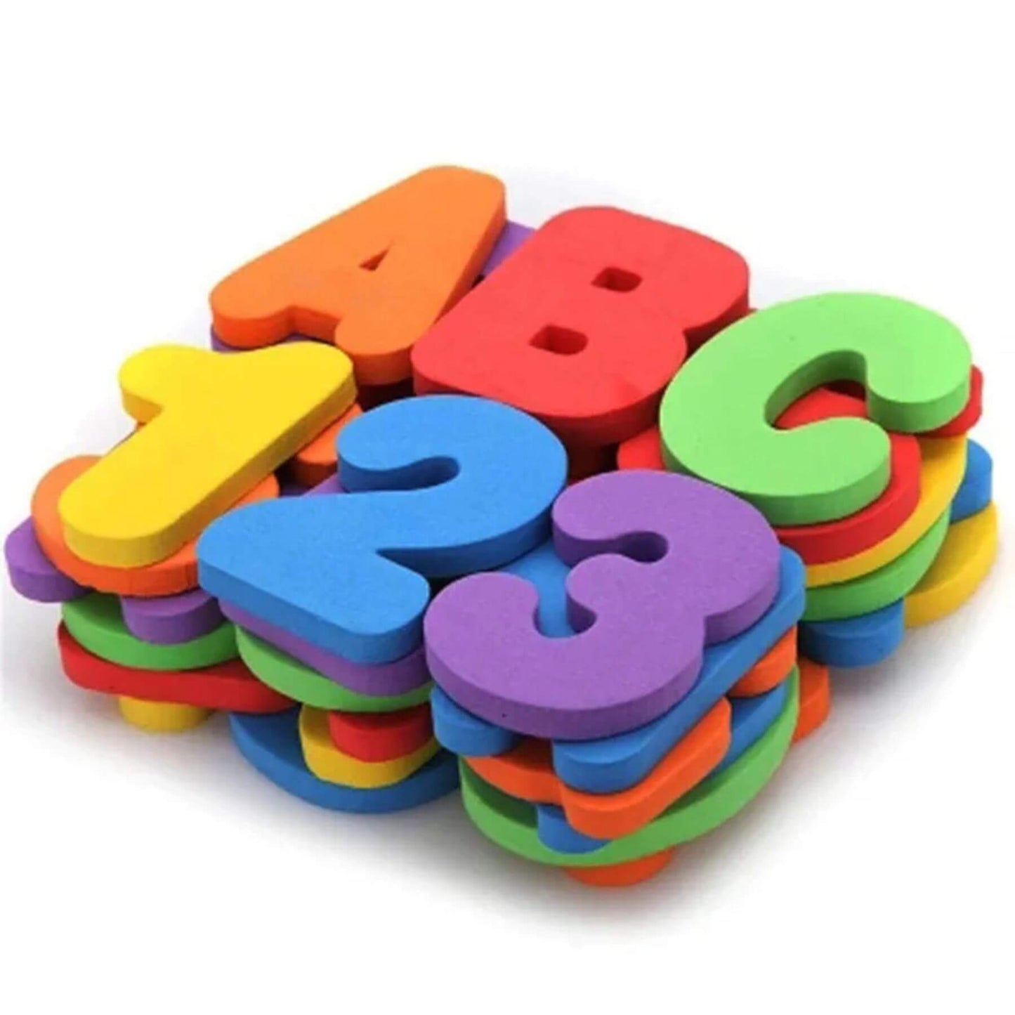 RocketBaby USA 36-Pieces Set Letters and Numbers Bath Toy