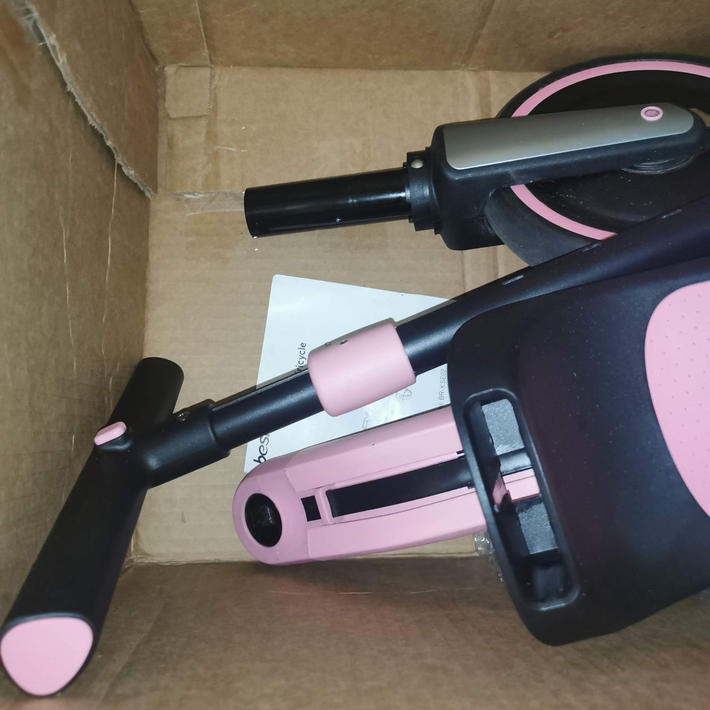 Besrey 5-in-1 Toddler Tricycle with Backrest Pink (Lightly Used)