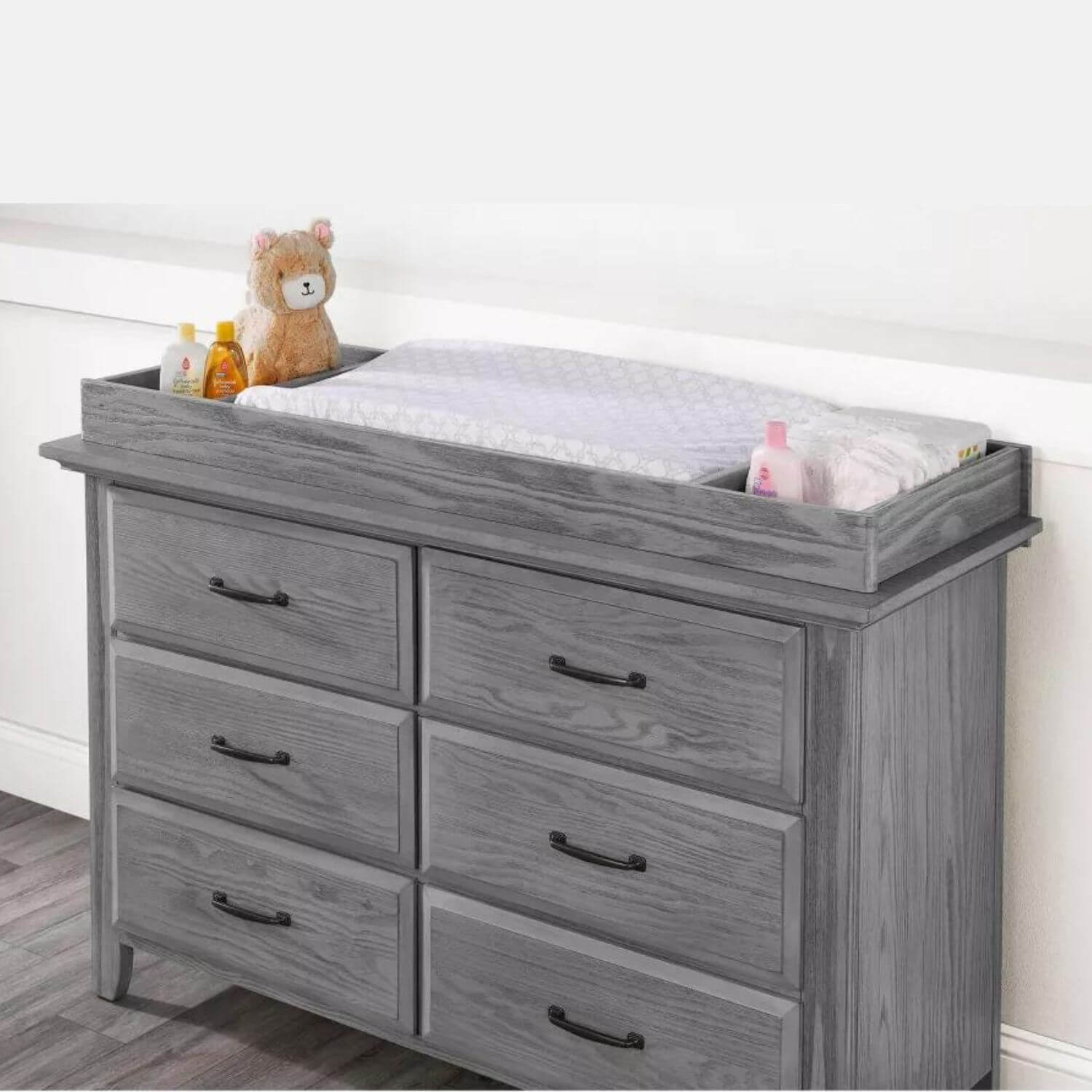 Oxford Baby Universal Changing Topper | Graphite Gray