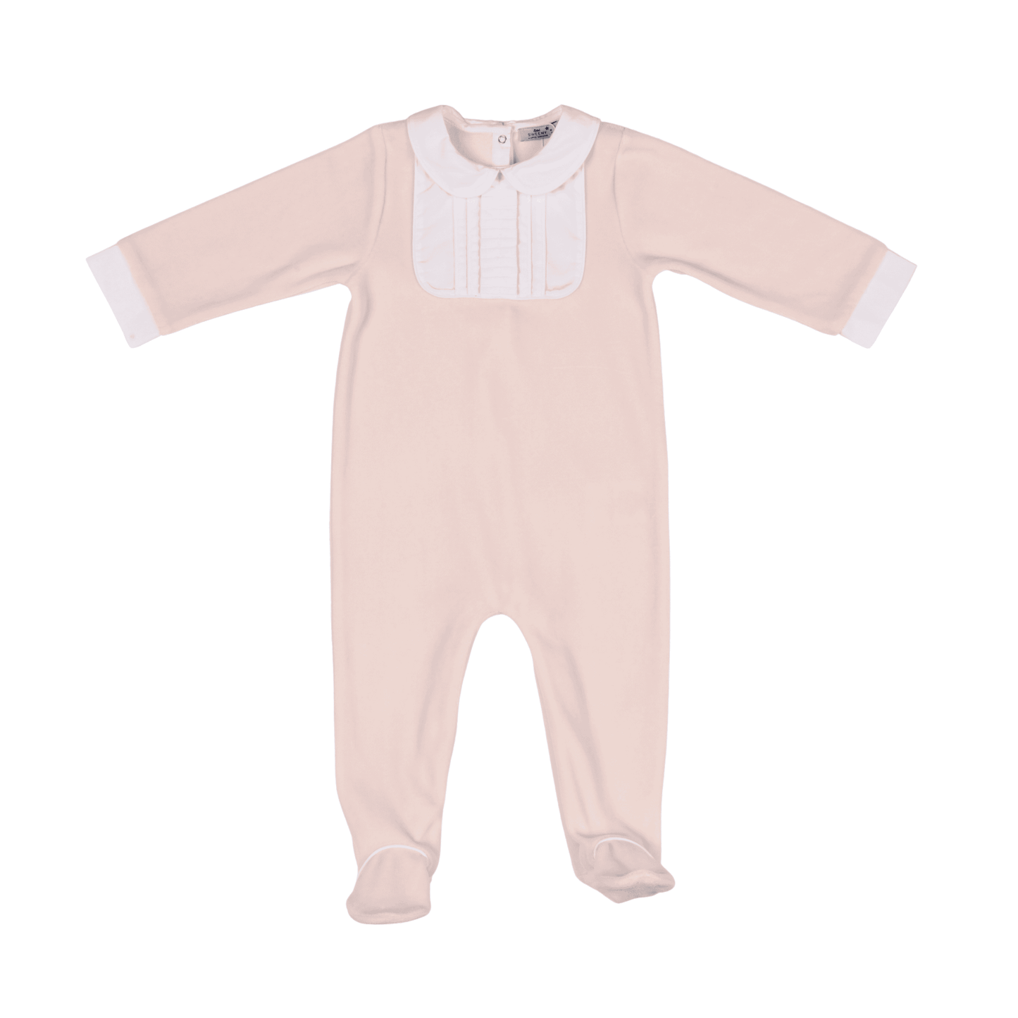Bebe Sweeny BELLA | Girls Pink Velour Babygrow