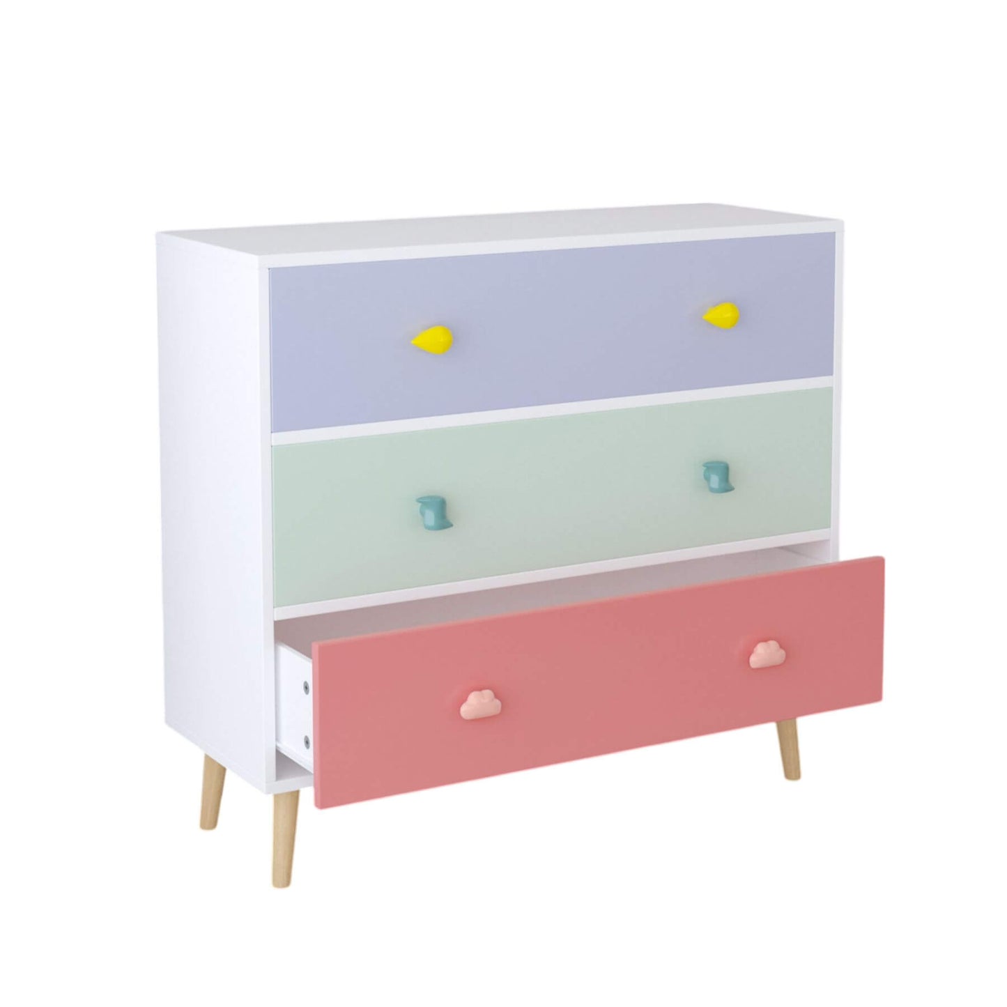 MOONRIVER Kids 3 Drawer Dresser
