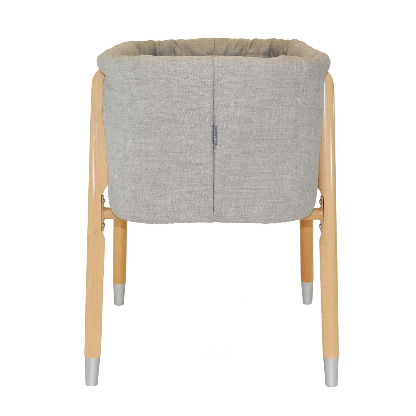 Side View of TruBliss SOVA Bassinet Grey