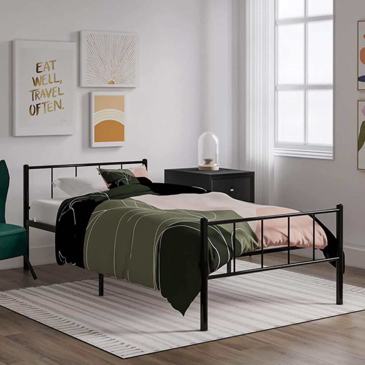 Busy Kids Austin Twin Bed Black