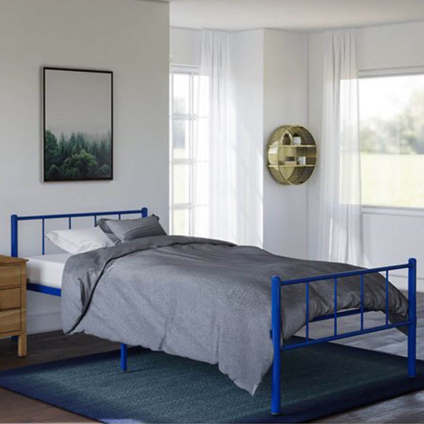 Busy Kids Austin Twin Bed Blue
