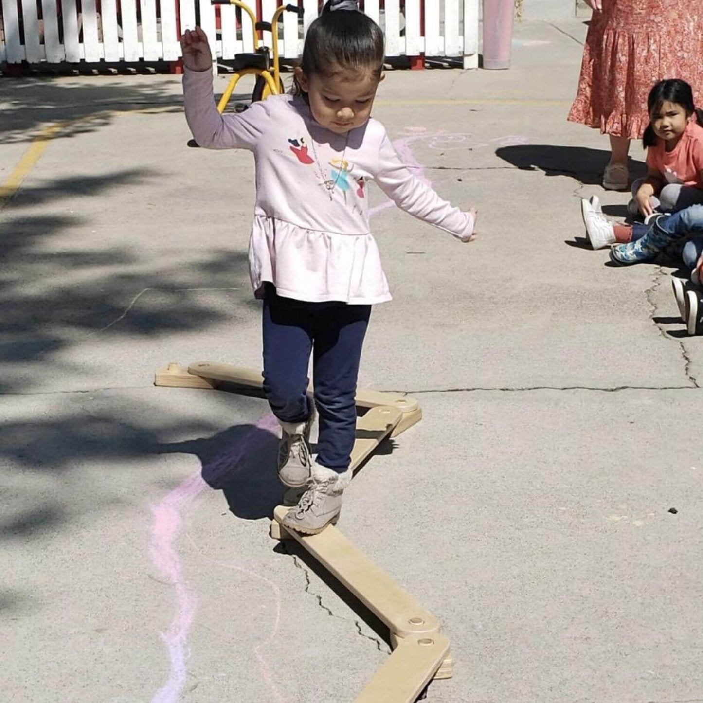 Girl Playing Balance Beam