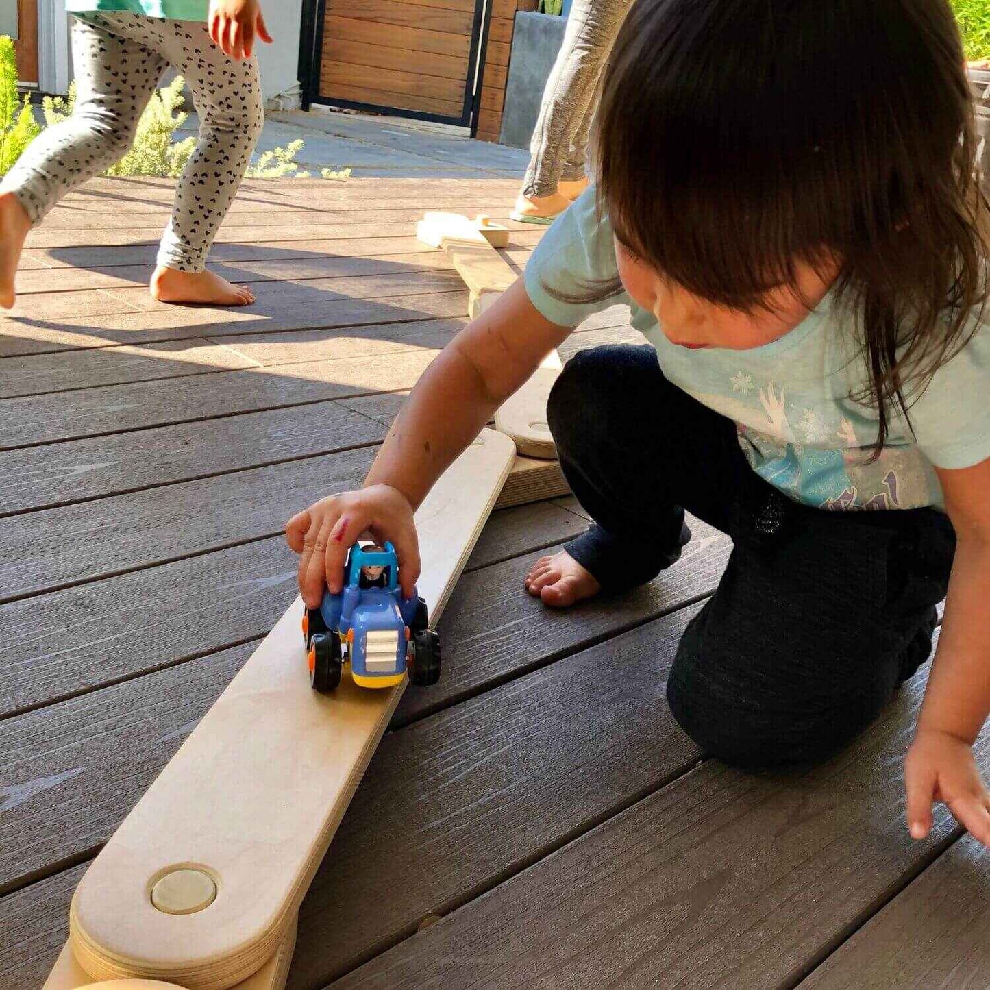 Girl Playing Balance Beam