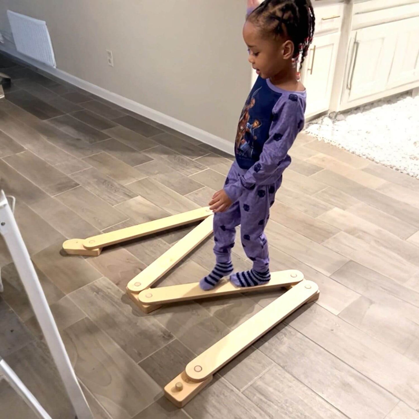 Girl Playing Balance Beam