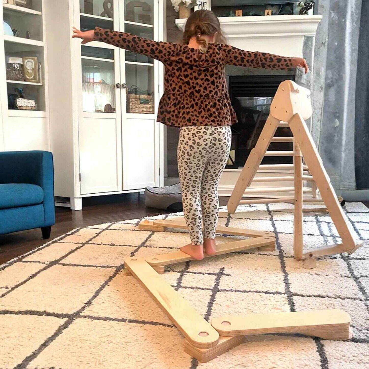 Girl Playing Balance Beam