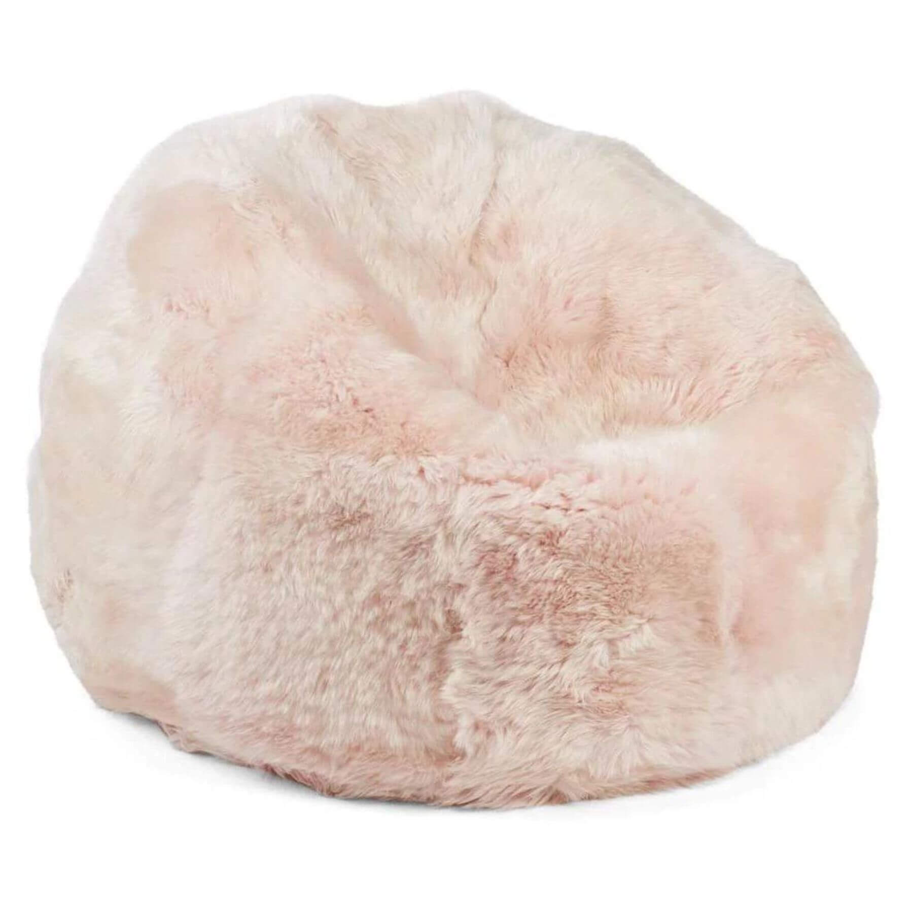 Bean Bag Chair, New Zealand Sheepskin, Candy