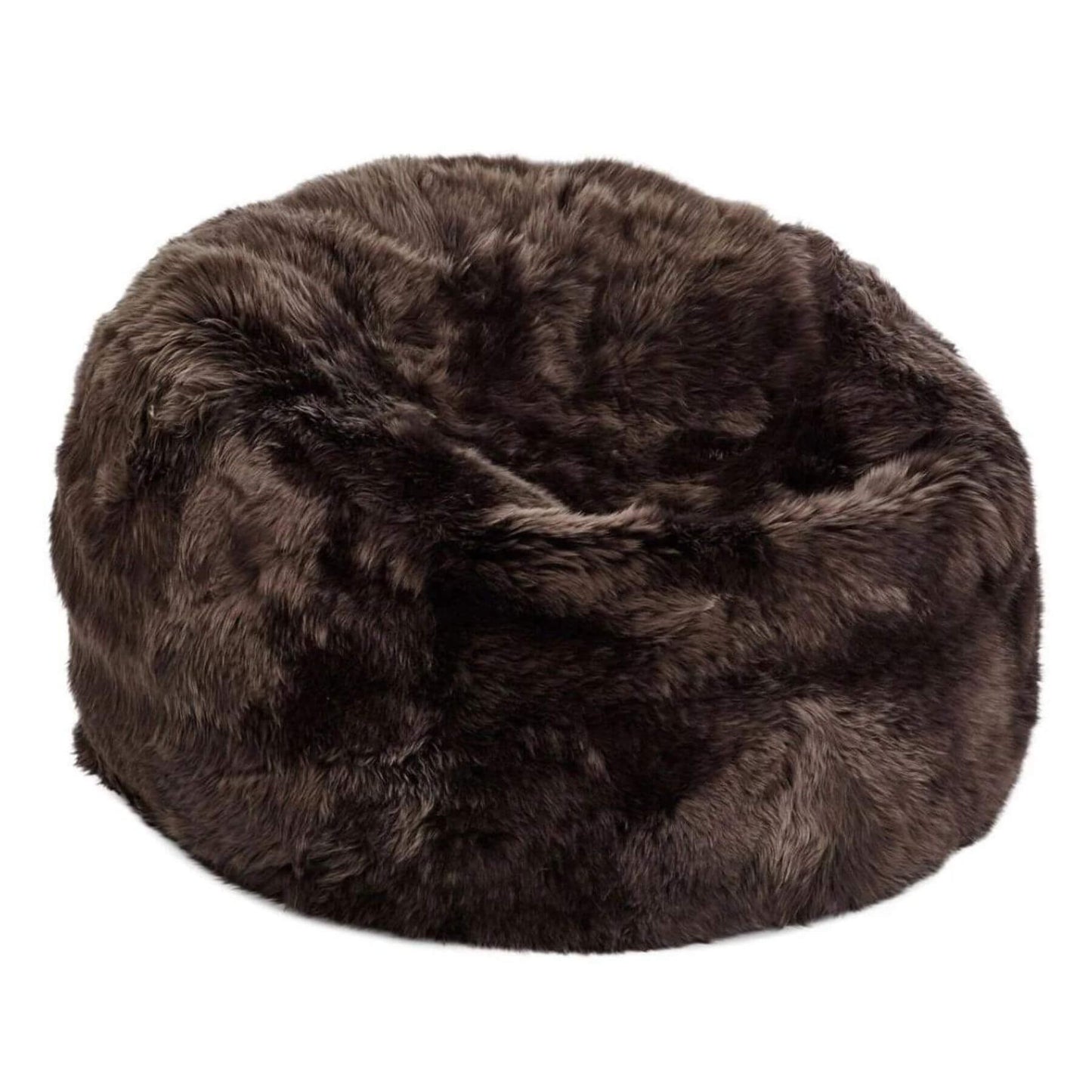 Natures Collection Bean Bag, New Zealand Sheepskin, LW, Walnut