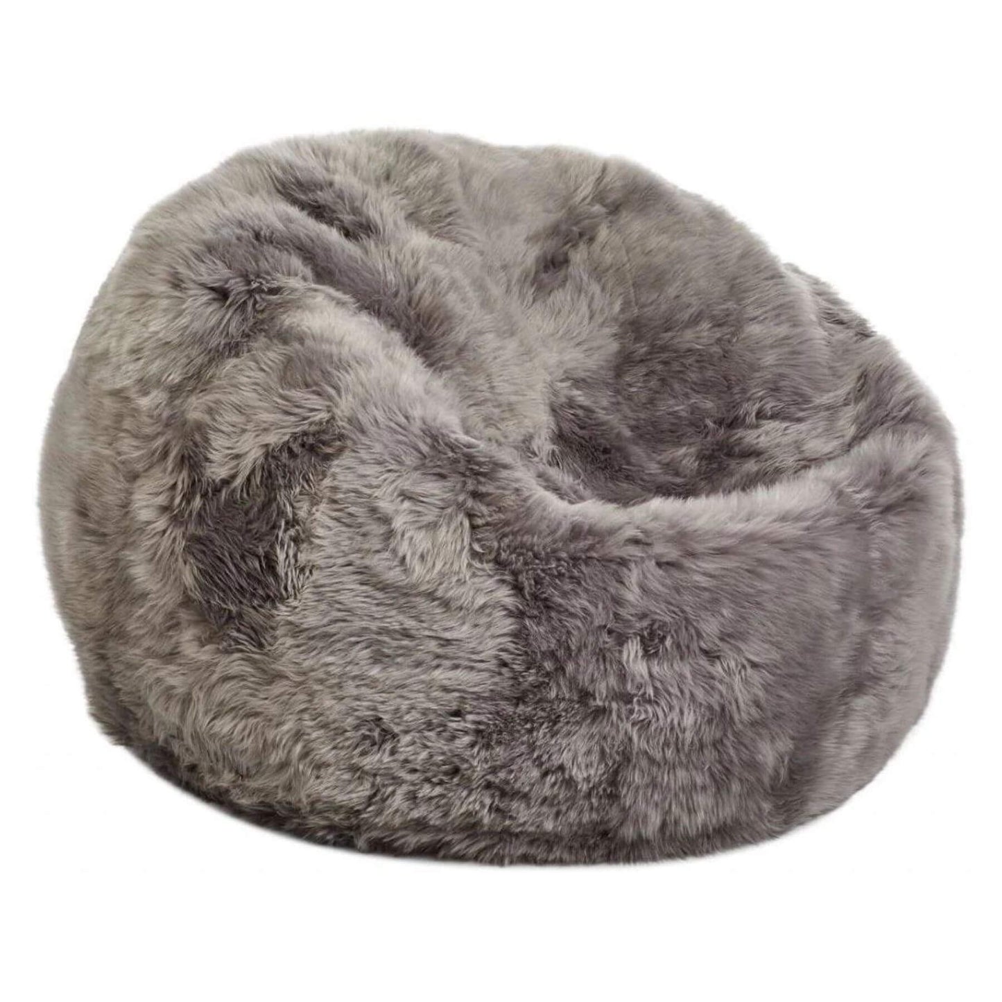 Natures Collection Bean Bag, New Zealand Sheepskin, LW, Light Grey
