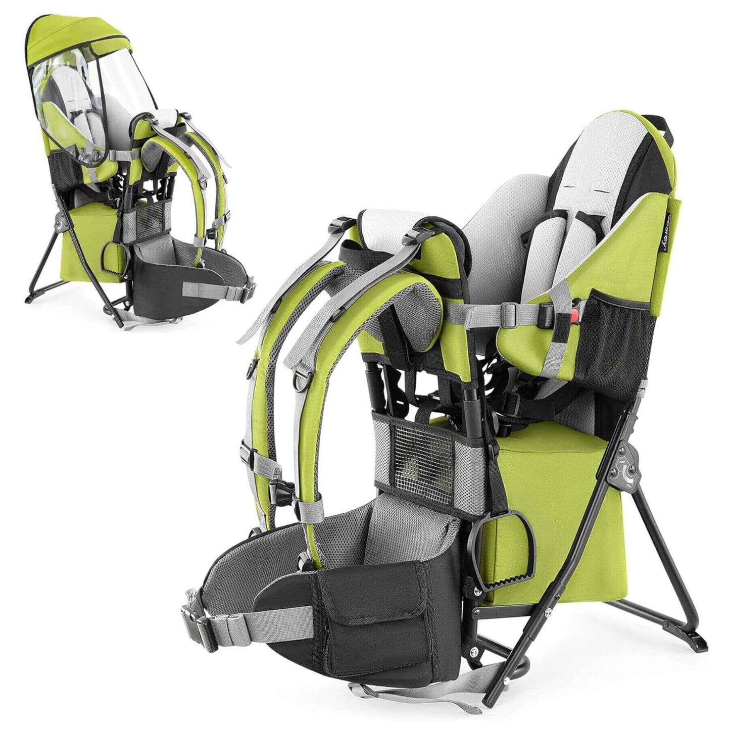 Besrey Baby Backpack Carrier with Safety 3-Height Seat