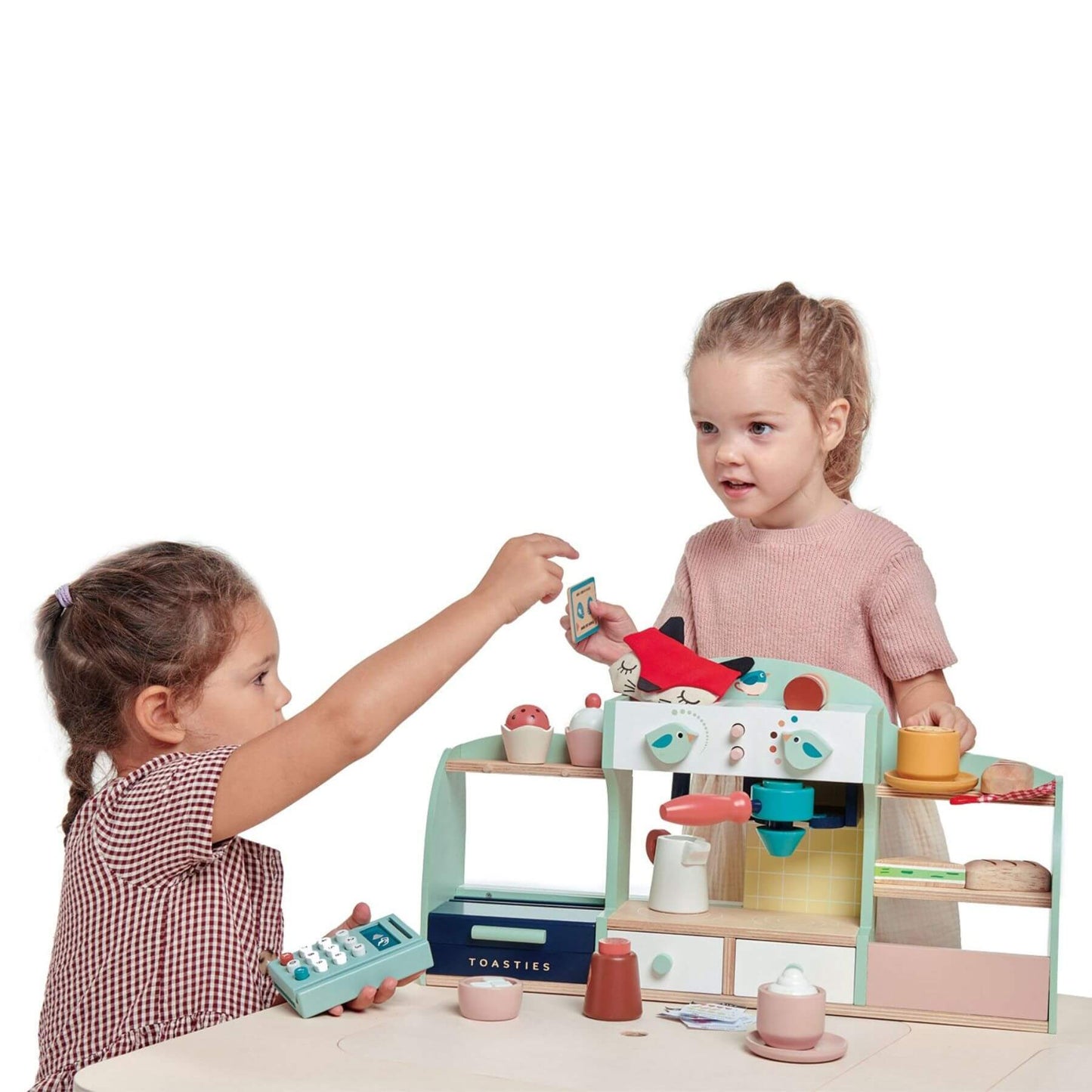 Two children playing with Tender Leaf Bird’s Nest Café