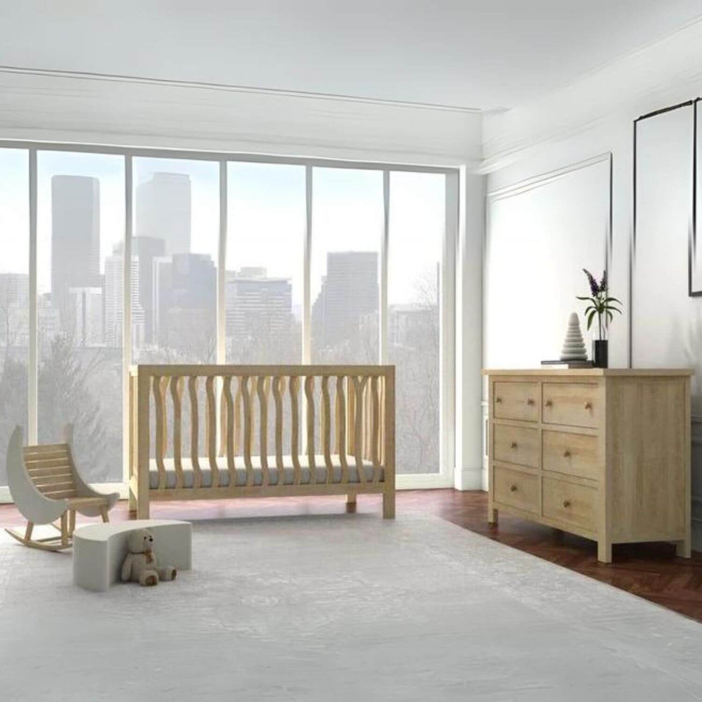 Milk Street Branch 6 Drawer Double Dresser Natural - Lifestyle