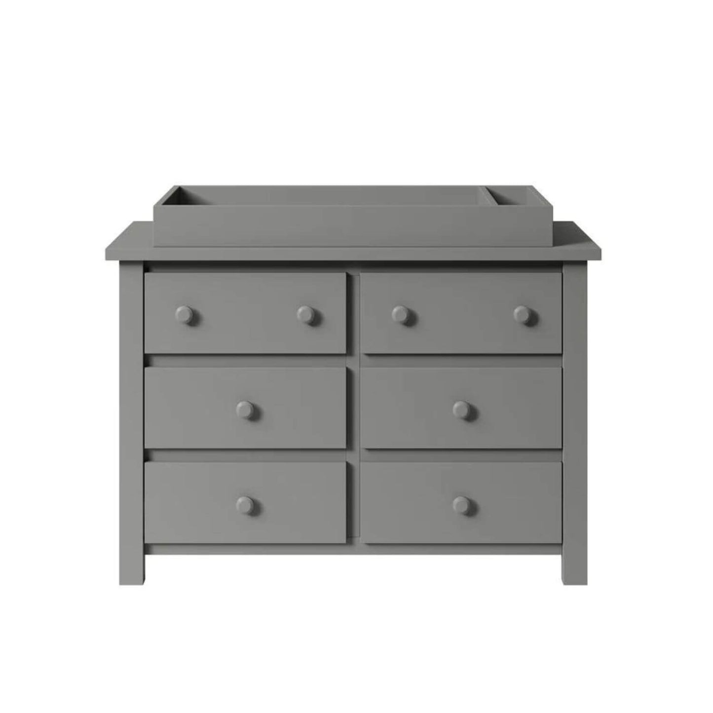 Milk Street Branch 6 Drawer Double Dresser Stone Grey