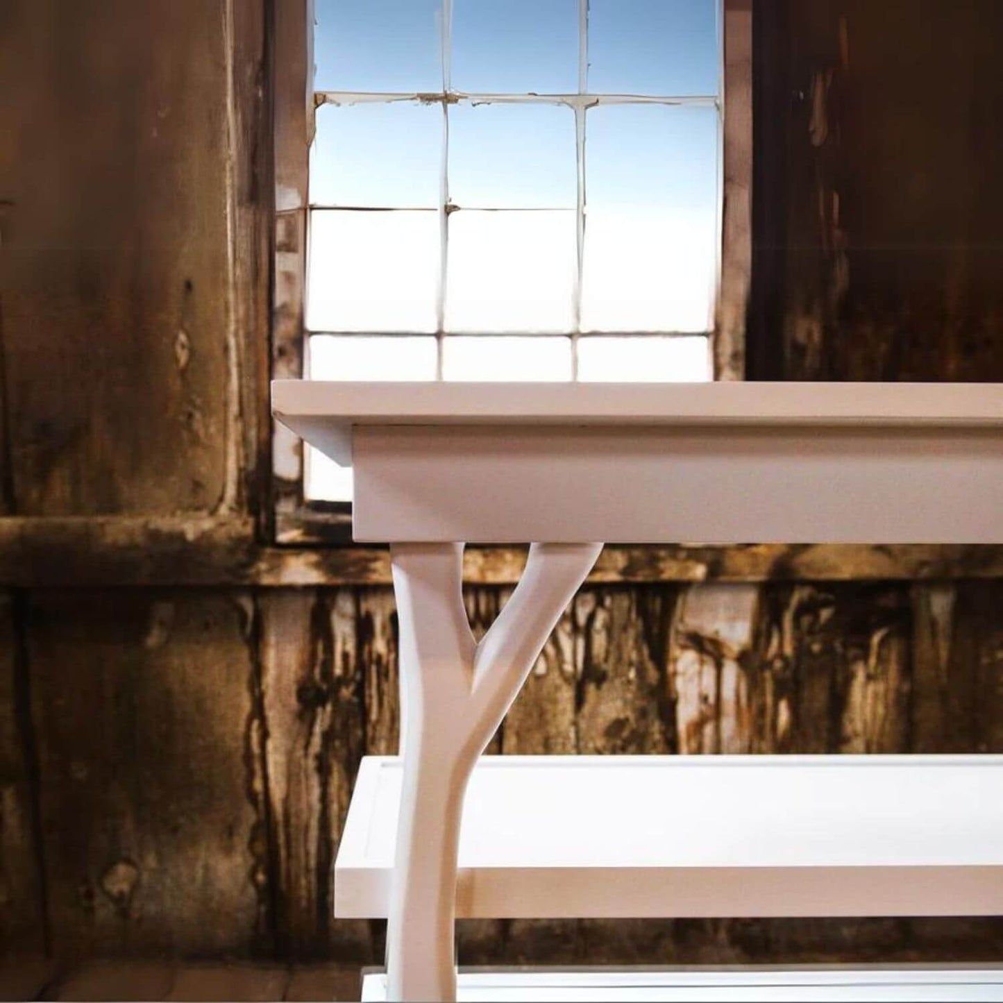 Milk Street Branch Open Shelf Changing Table Snow - Detail
