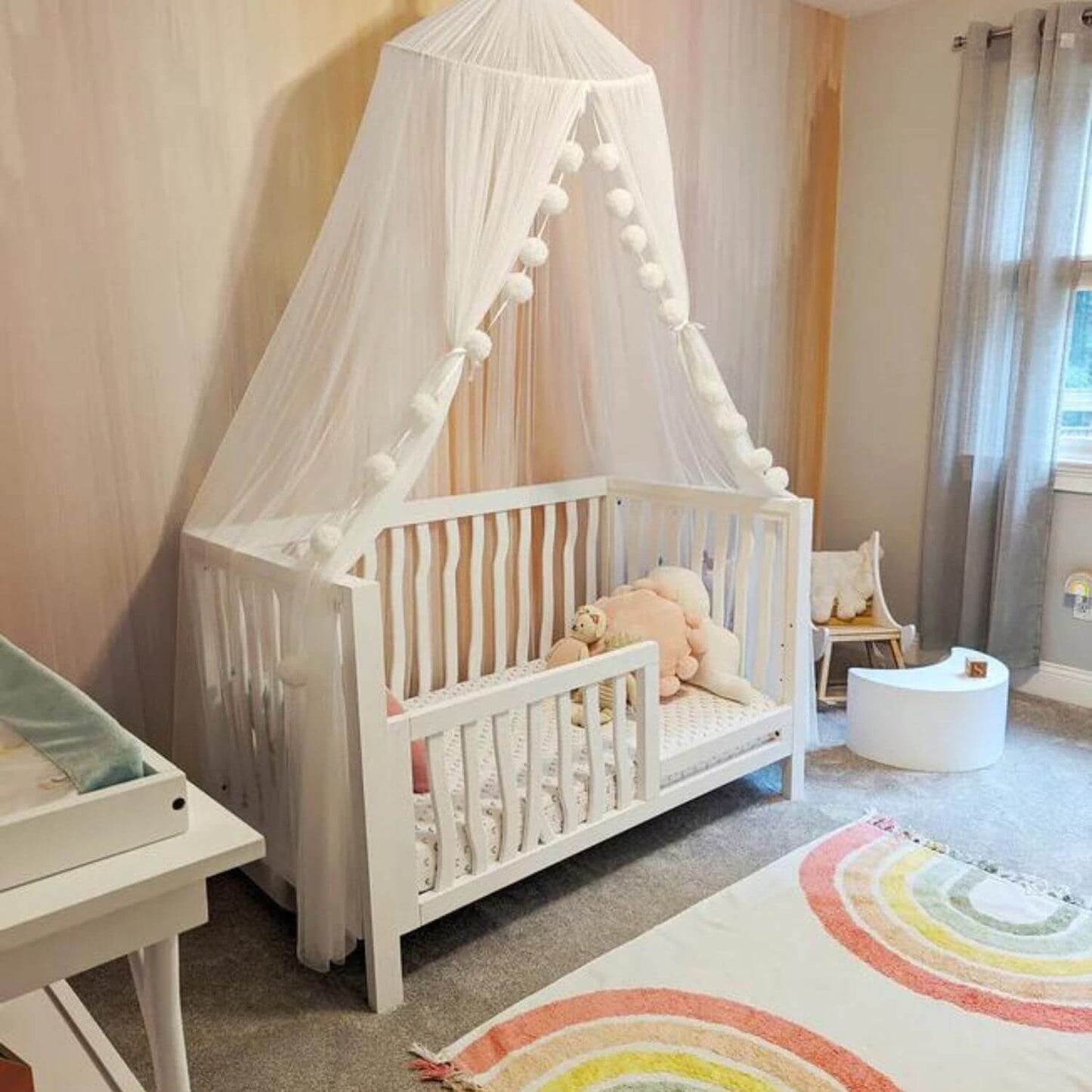 Milk Street Baby Branch Toddler Bed Conversion Kit Snow - Lifestyle
