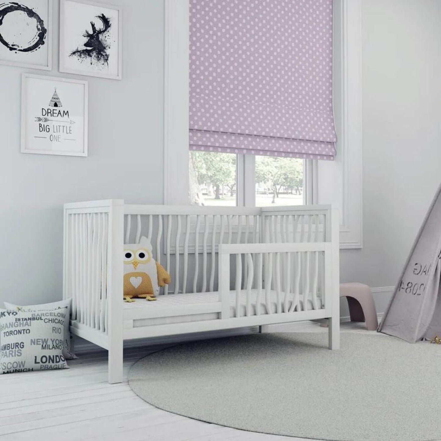Milk Street Baby Branch Toddler Bed Conversion Kit Snow - Lifestyle