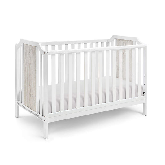 Brees Island 3-in-1 Convertible Crib White/Graystone