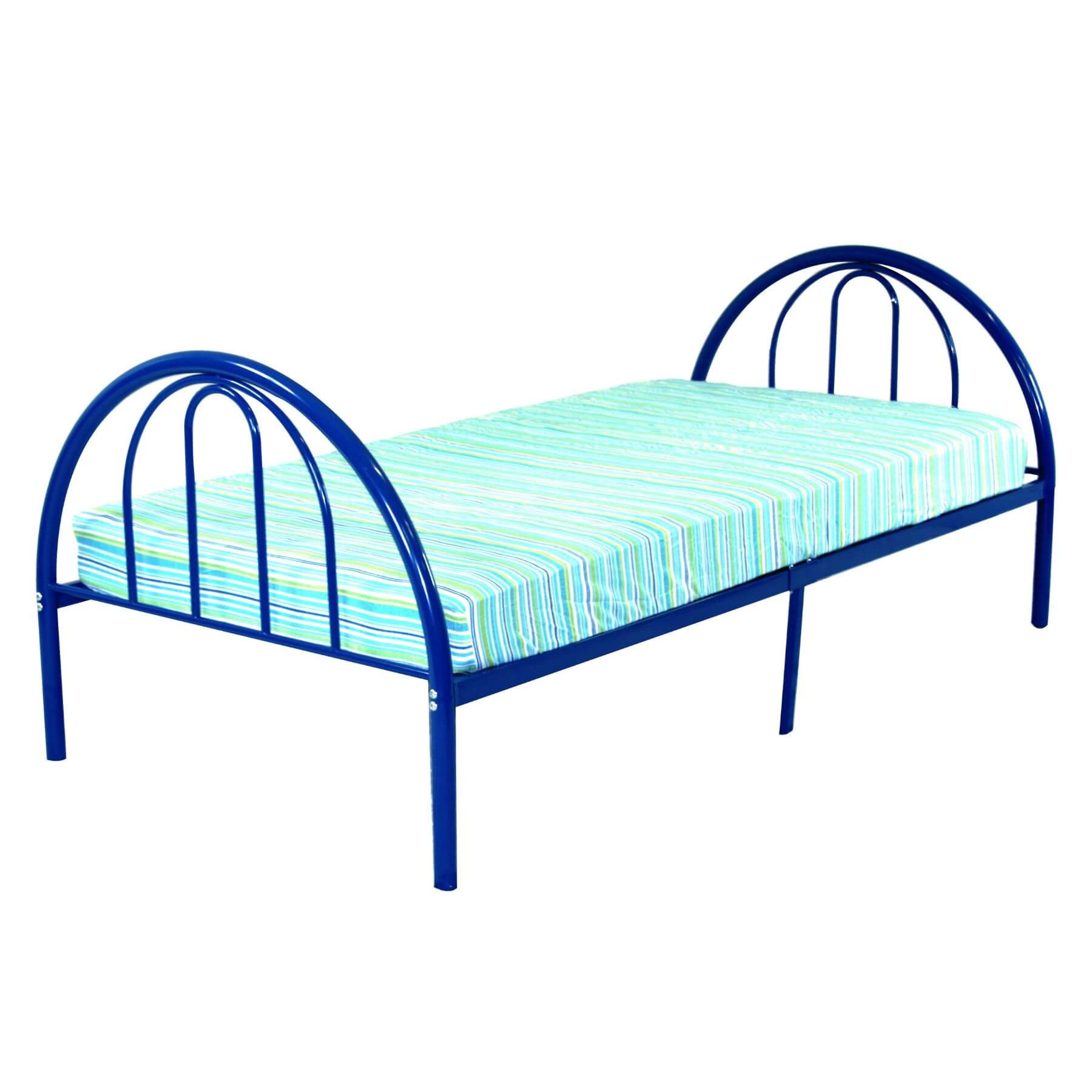 Busy Kids Brooklyn Metal Twin Bed Blue