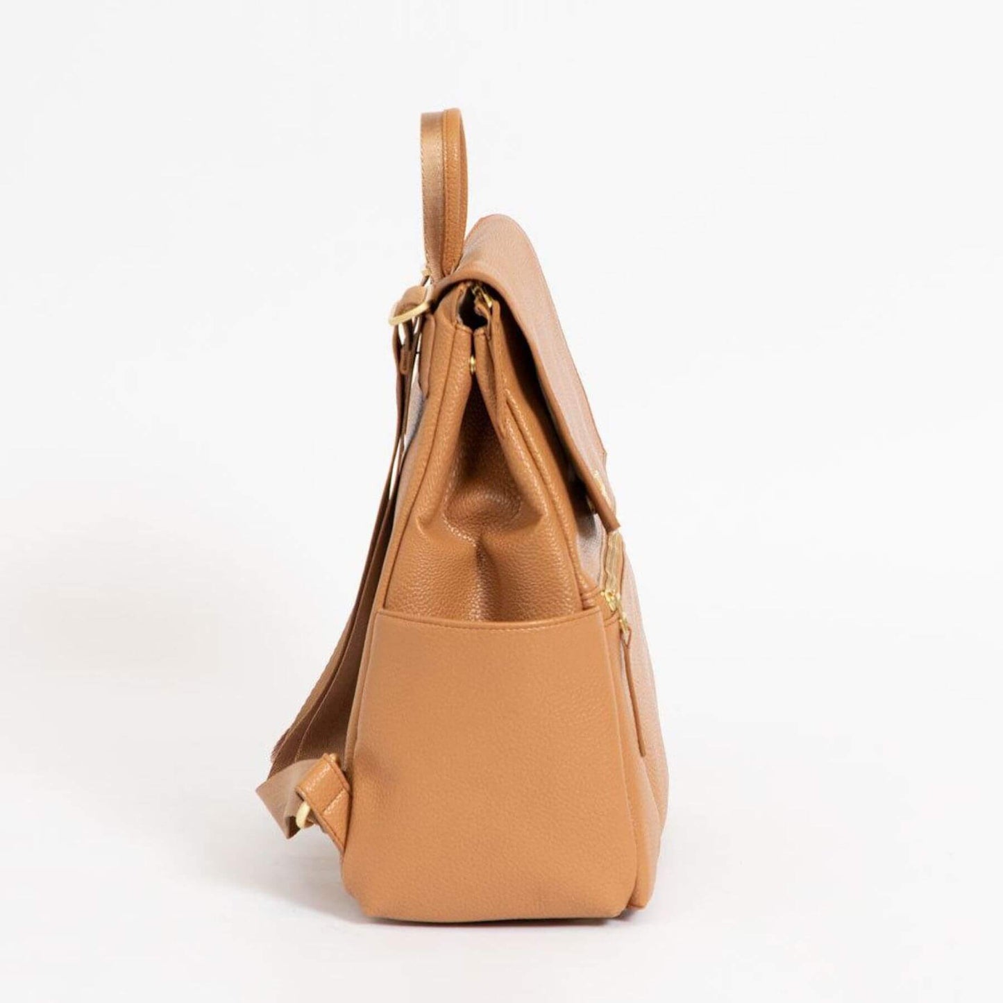 Side View of Butterscotch Mini Classic Bag II