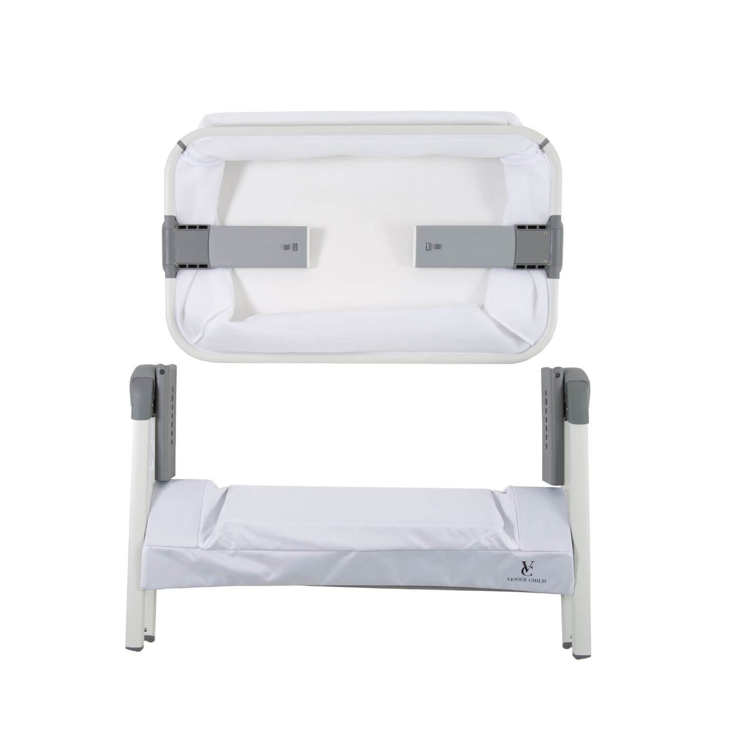 Venice Child California Dreaming Bedside Bassinet | White & White