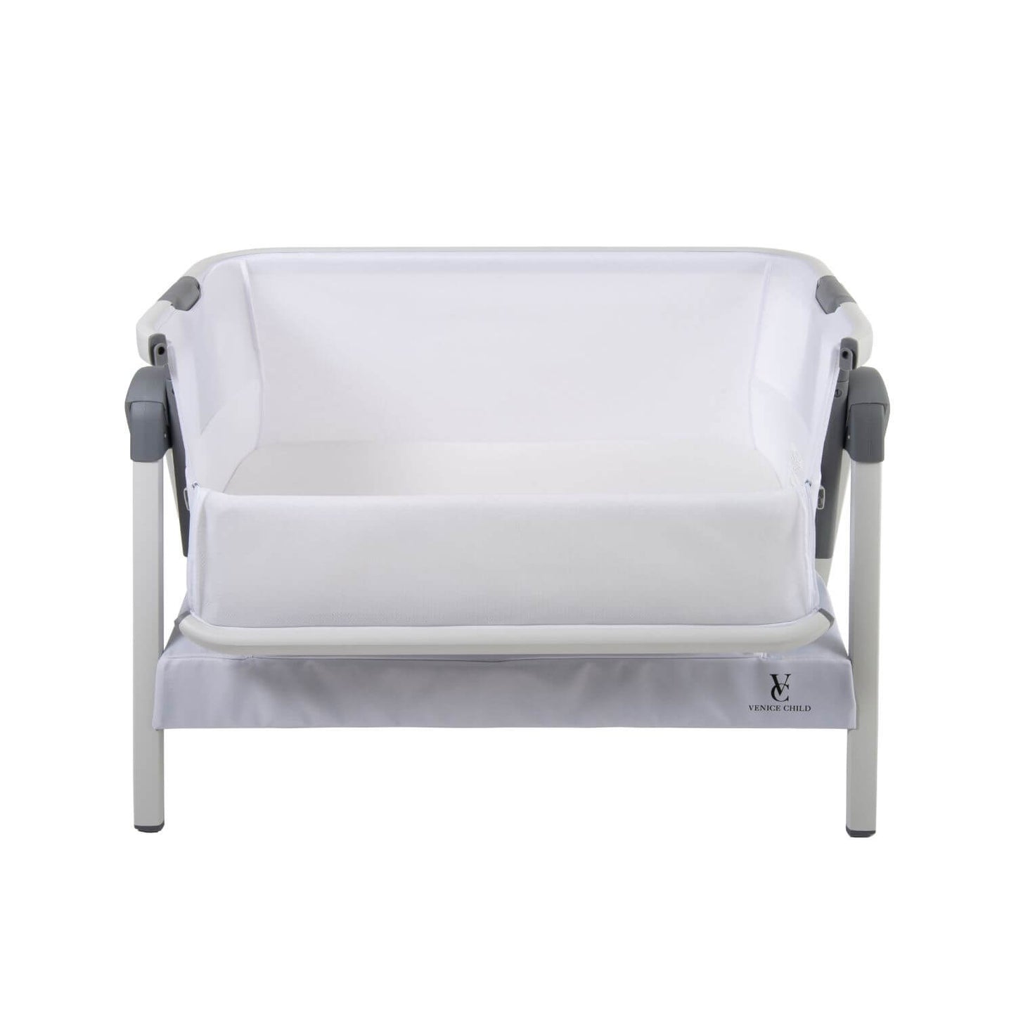 Venice Child California Dreaming Bedside Bassinet | White & White