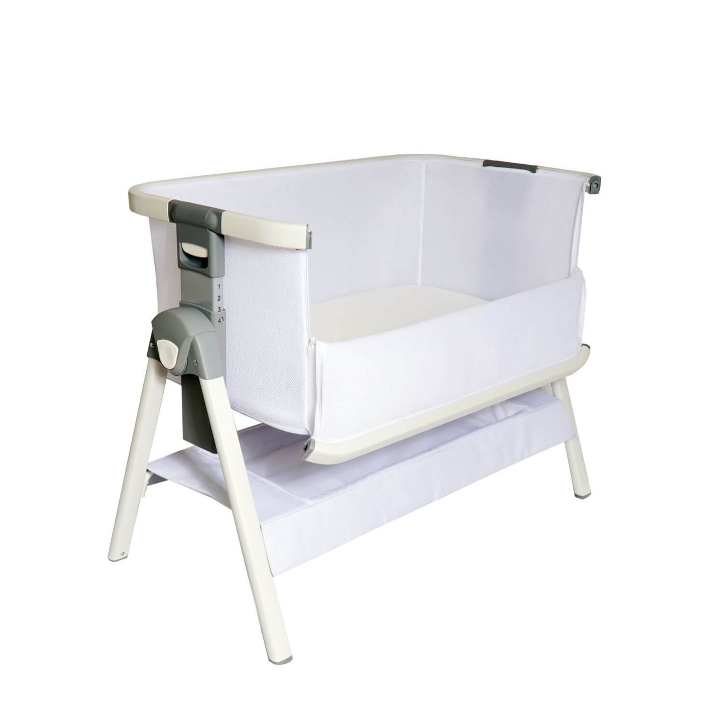Venice Child California Dreaming Bedside Bassinet | White & White