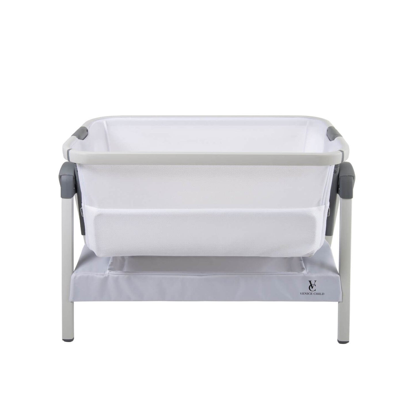 Venice Child California Dreaming Bedside Bassinet | White & White