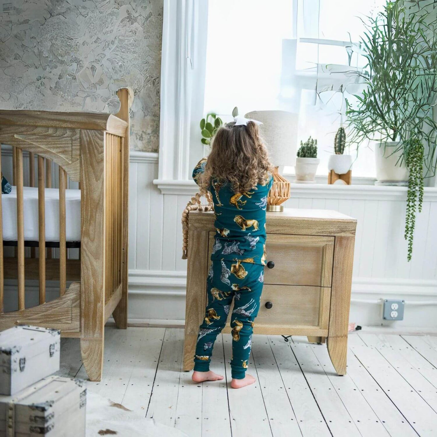 Milk Street Baby Cameo 2 Drawer Nightstand Toast - Lifestyle