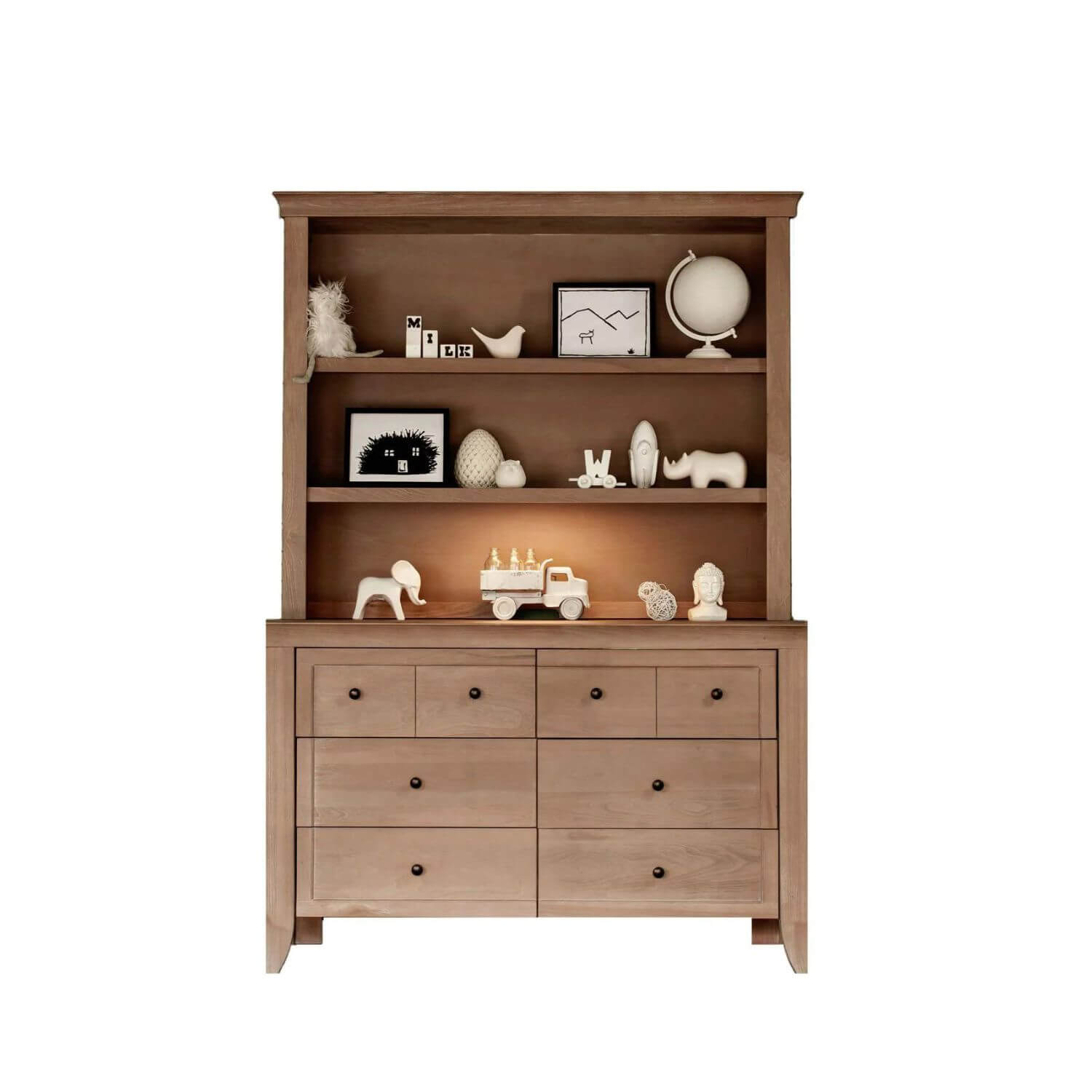 Milk Street Baby Cameo Hutch/Bookcase Toast
