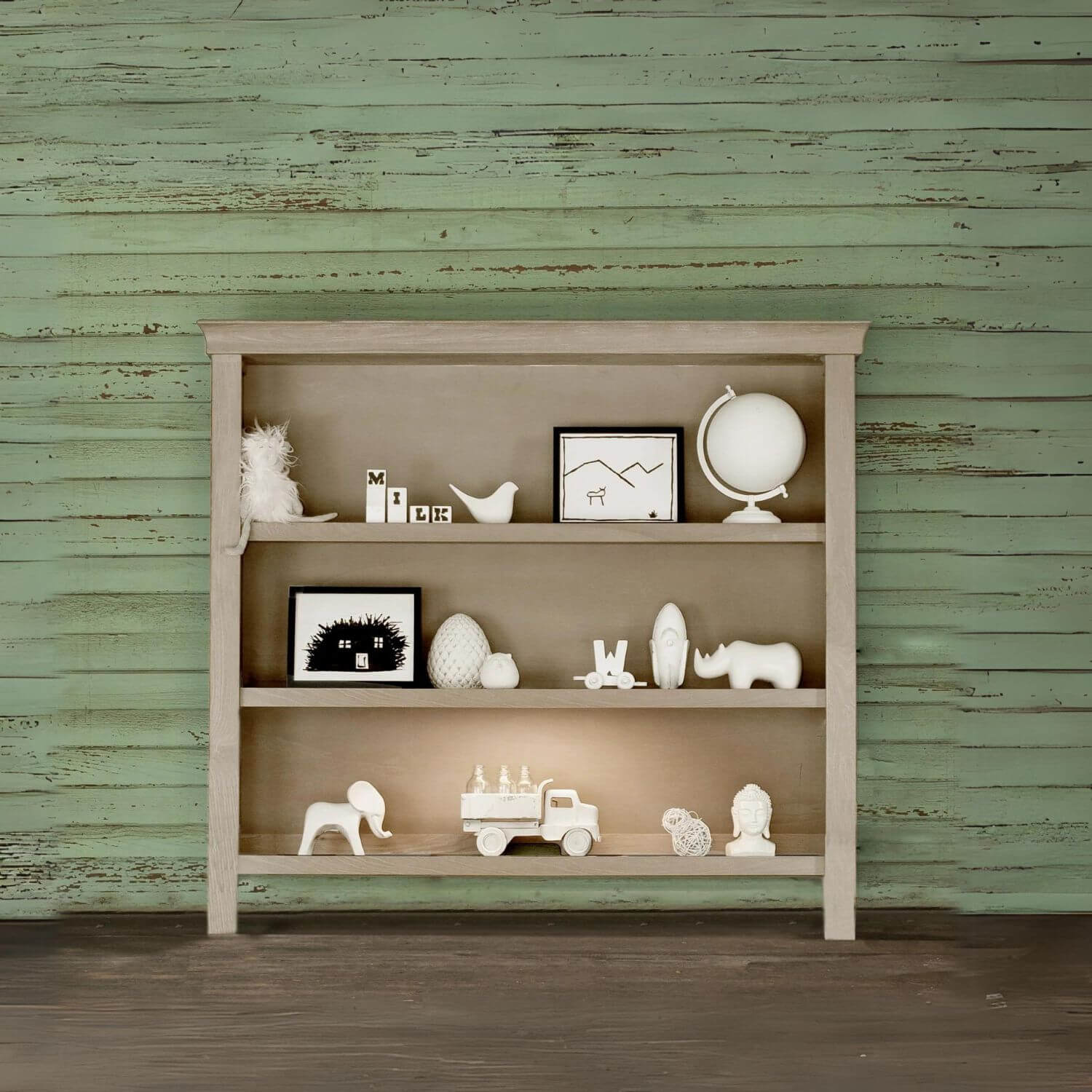 Milk Street Baby Cameo Hutch/Bookcase Toast - Lifestyle