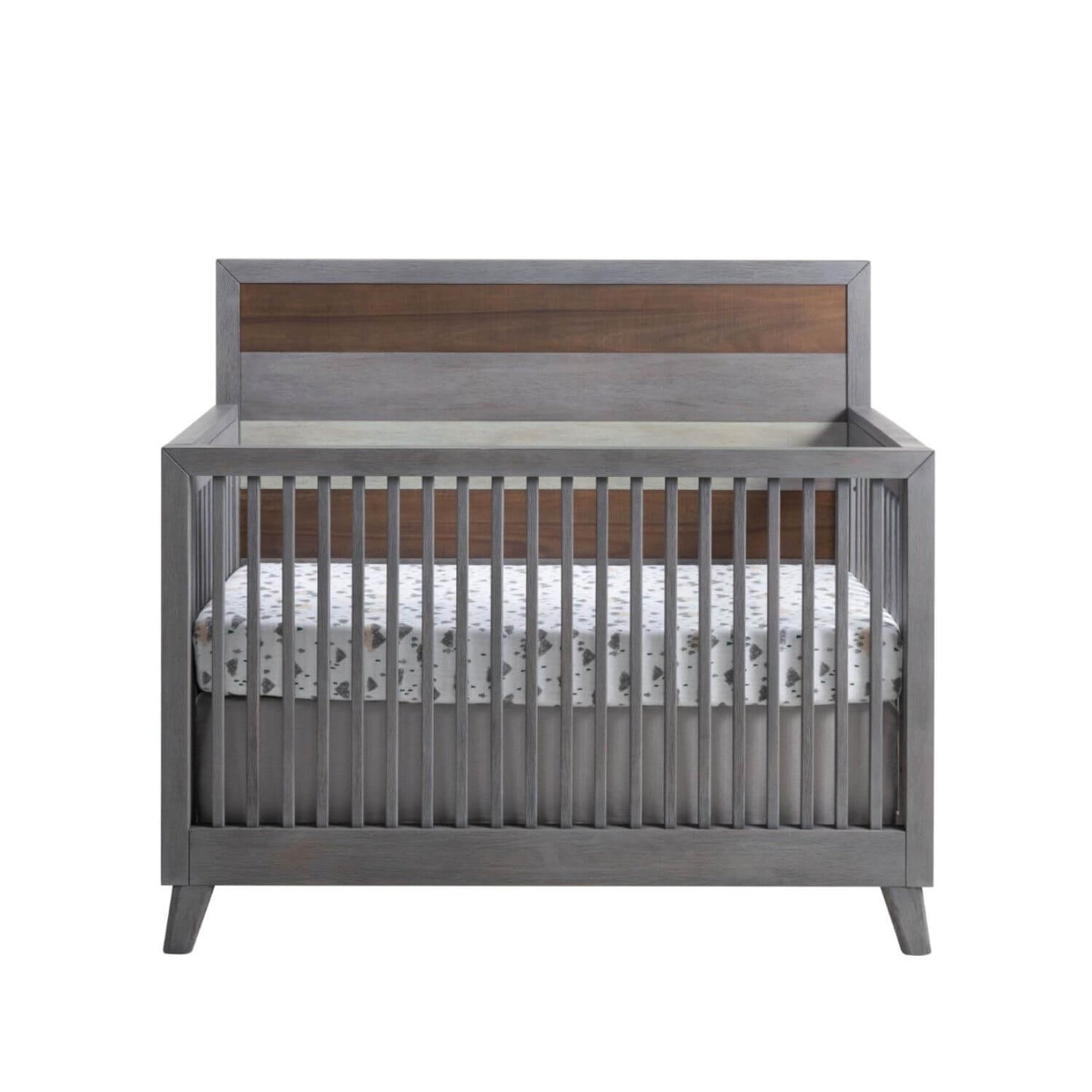 Soho Baby Cascade 4-in-1 Convertible Crib | Multi Tone Gray - product front view