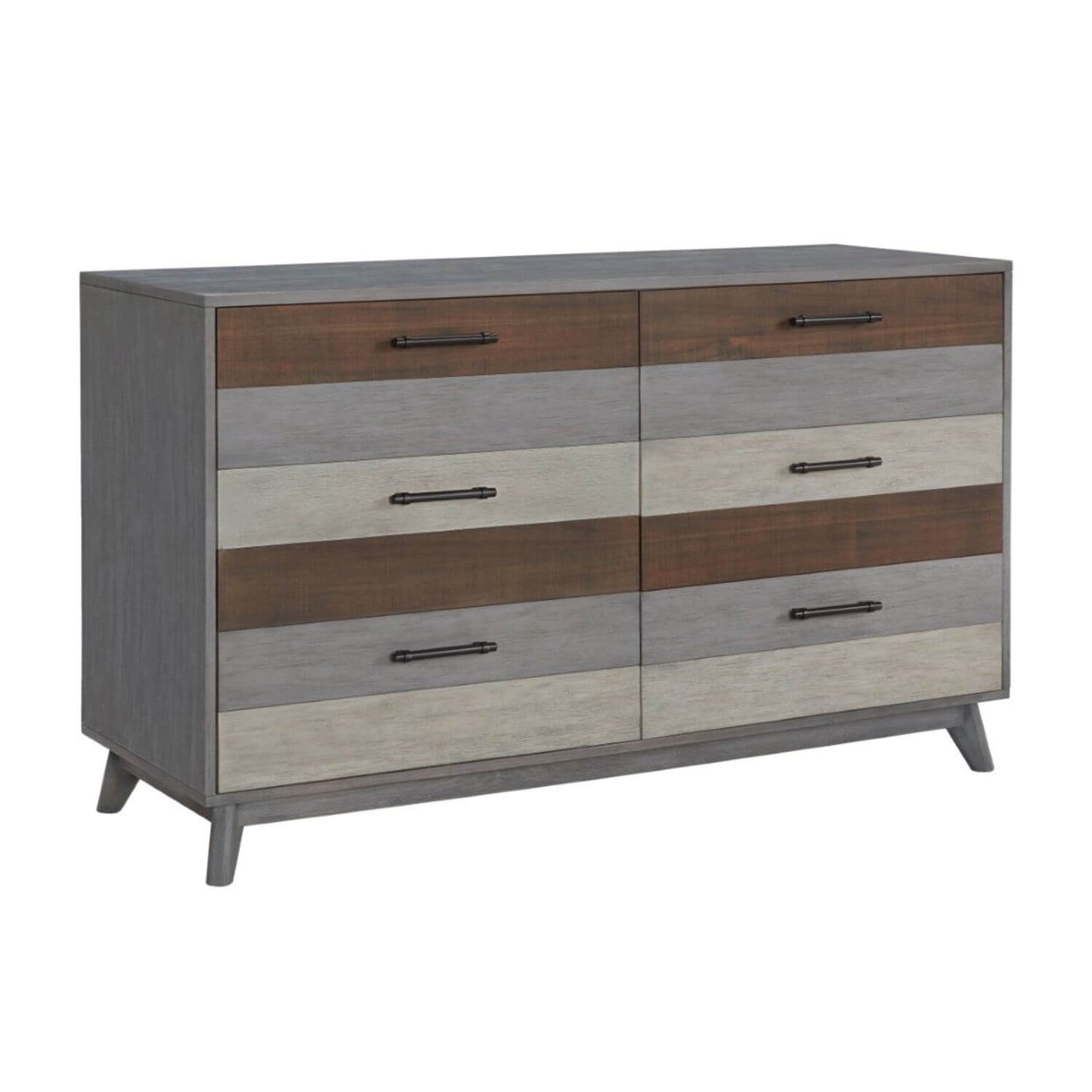 Soho Baby Cascade 6-Drawer Dresser | Milti Tone Gray
