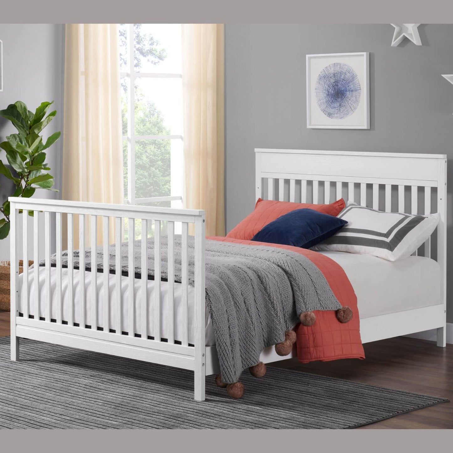 Oxford Baby Castle Hill Full Bed Conversion Kit | Barn White