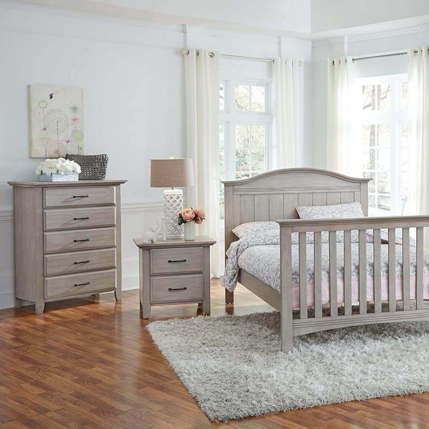 Soho Baby Chandler 5 Drawer Chest | Stone Wash - Lifestyle