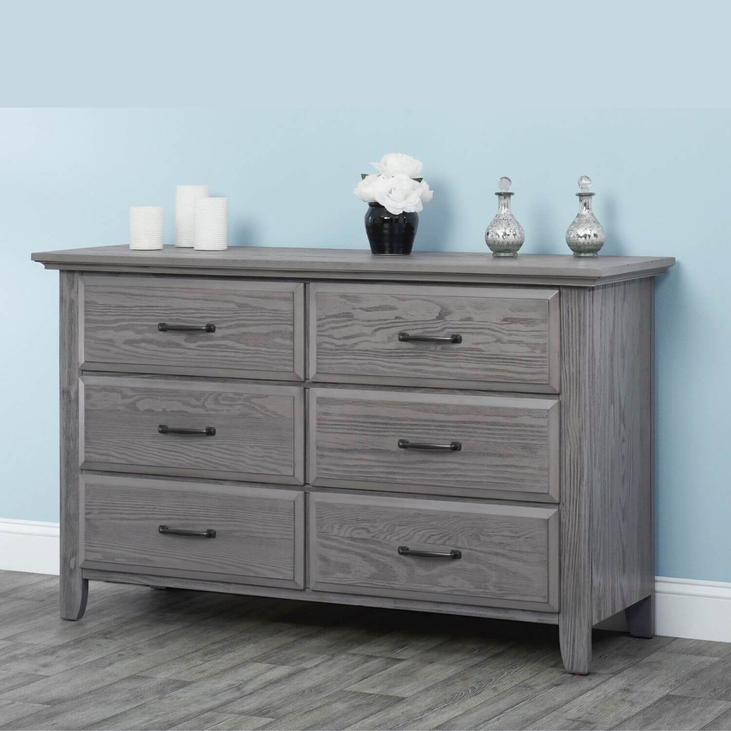 Soho Baby Chandler 6-Drawer Dresser | Graphite Gray - Lifestyle