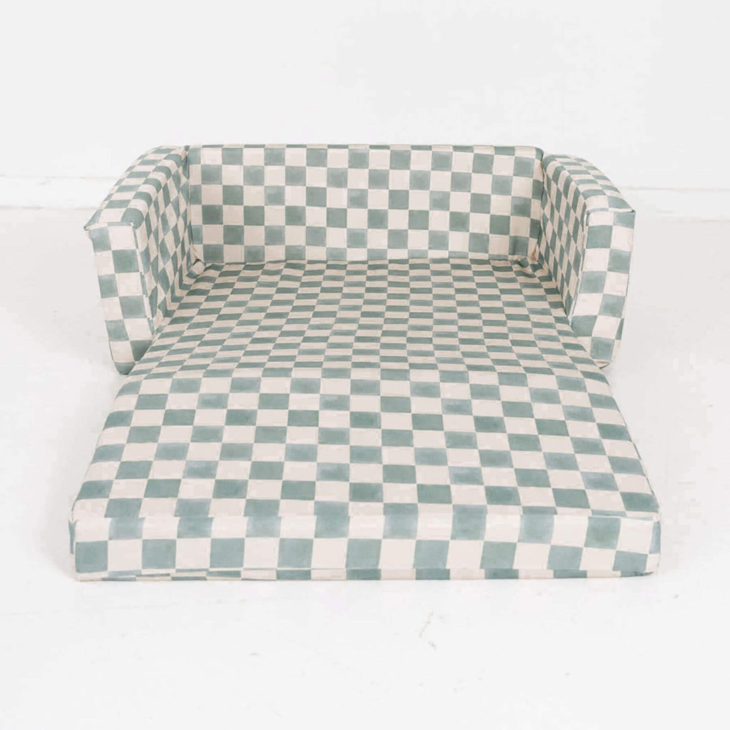 Toki Kids Checker Matcha Play Couch