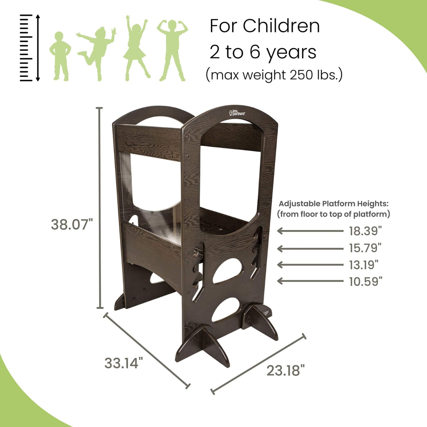 Little Partners Chef Series Learning Tower Charcoal