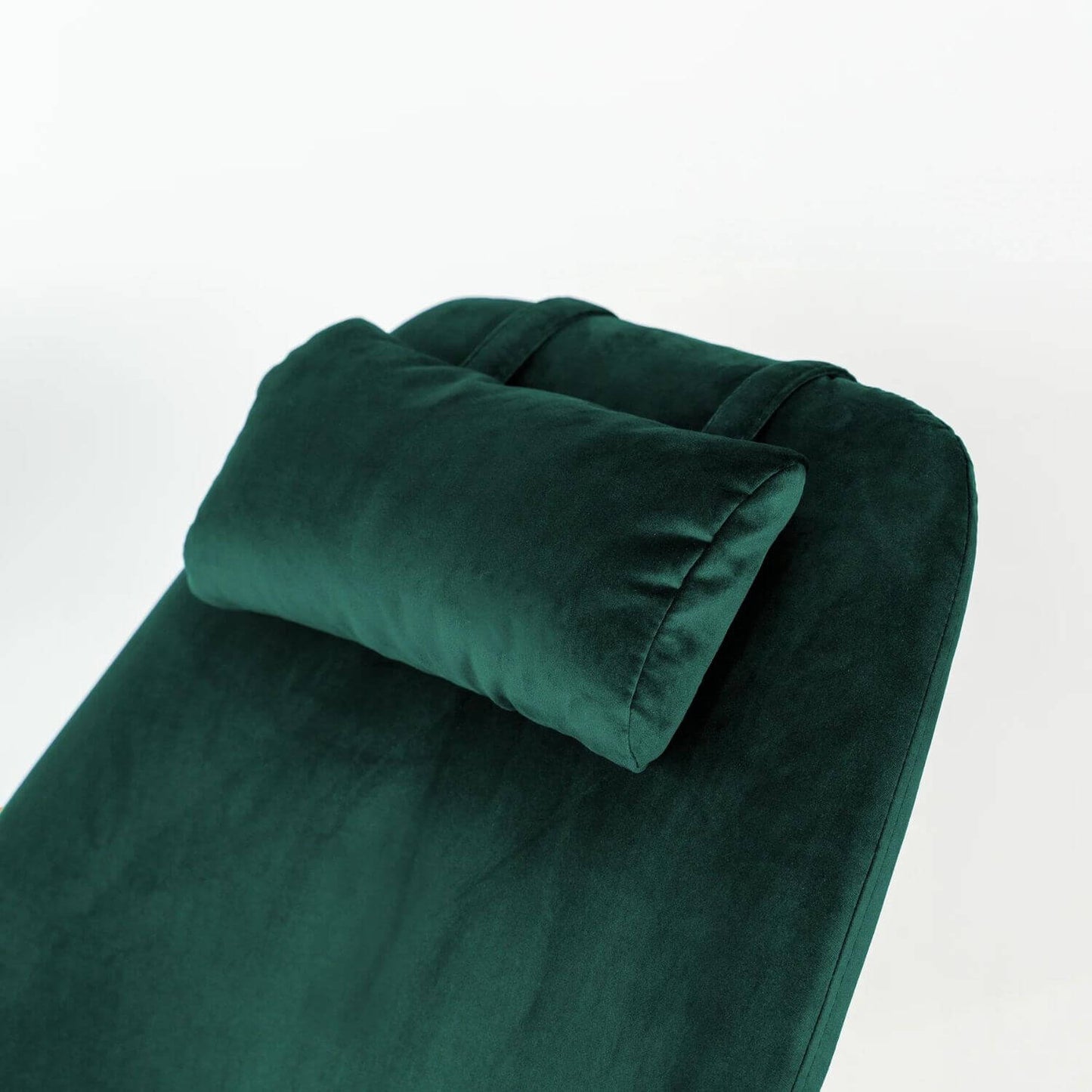 Detail of Ashcroft Chelsea Green Velvet Nursery Rocking Chair