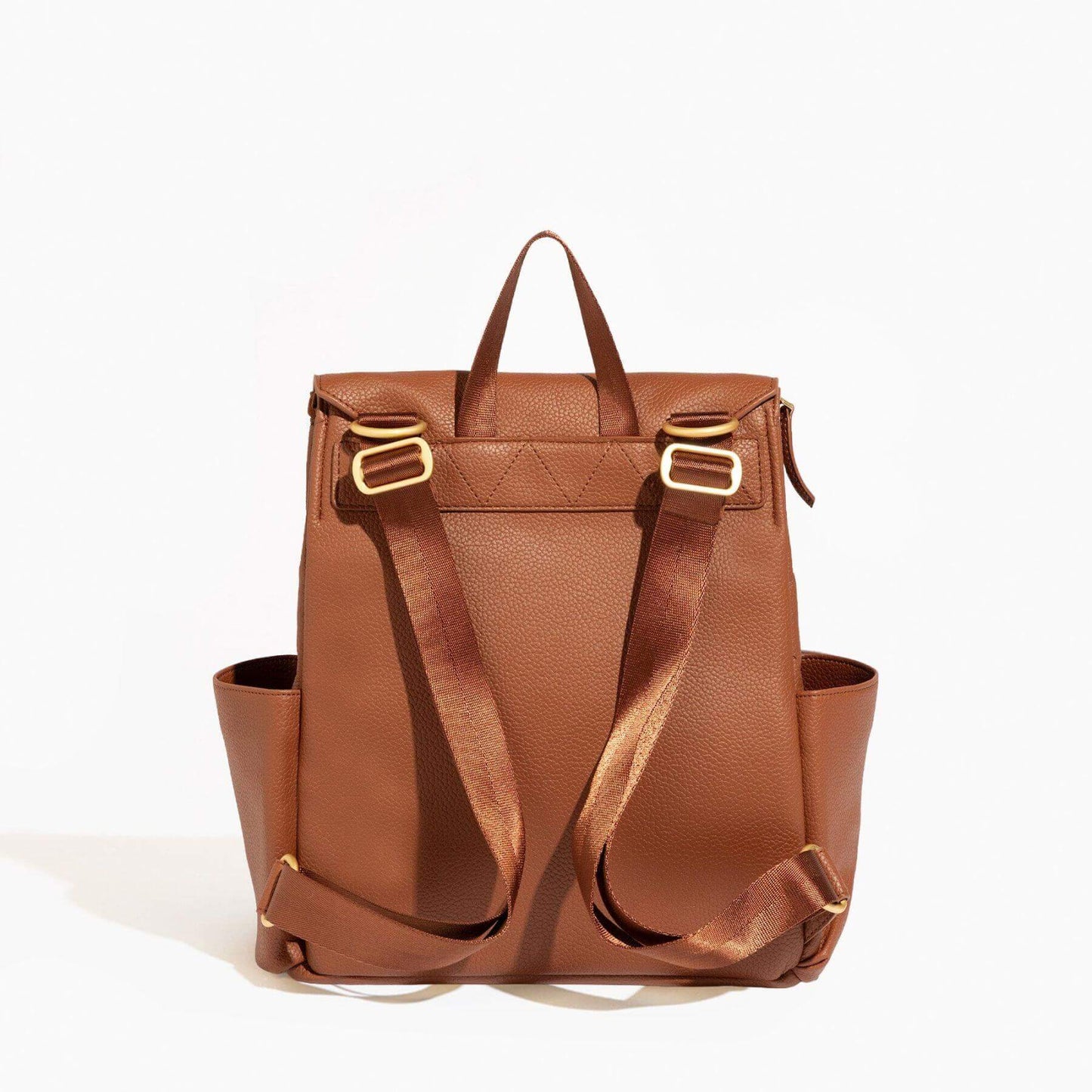 Back View of Cognac Mini Classic Bag II