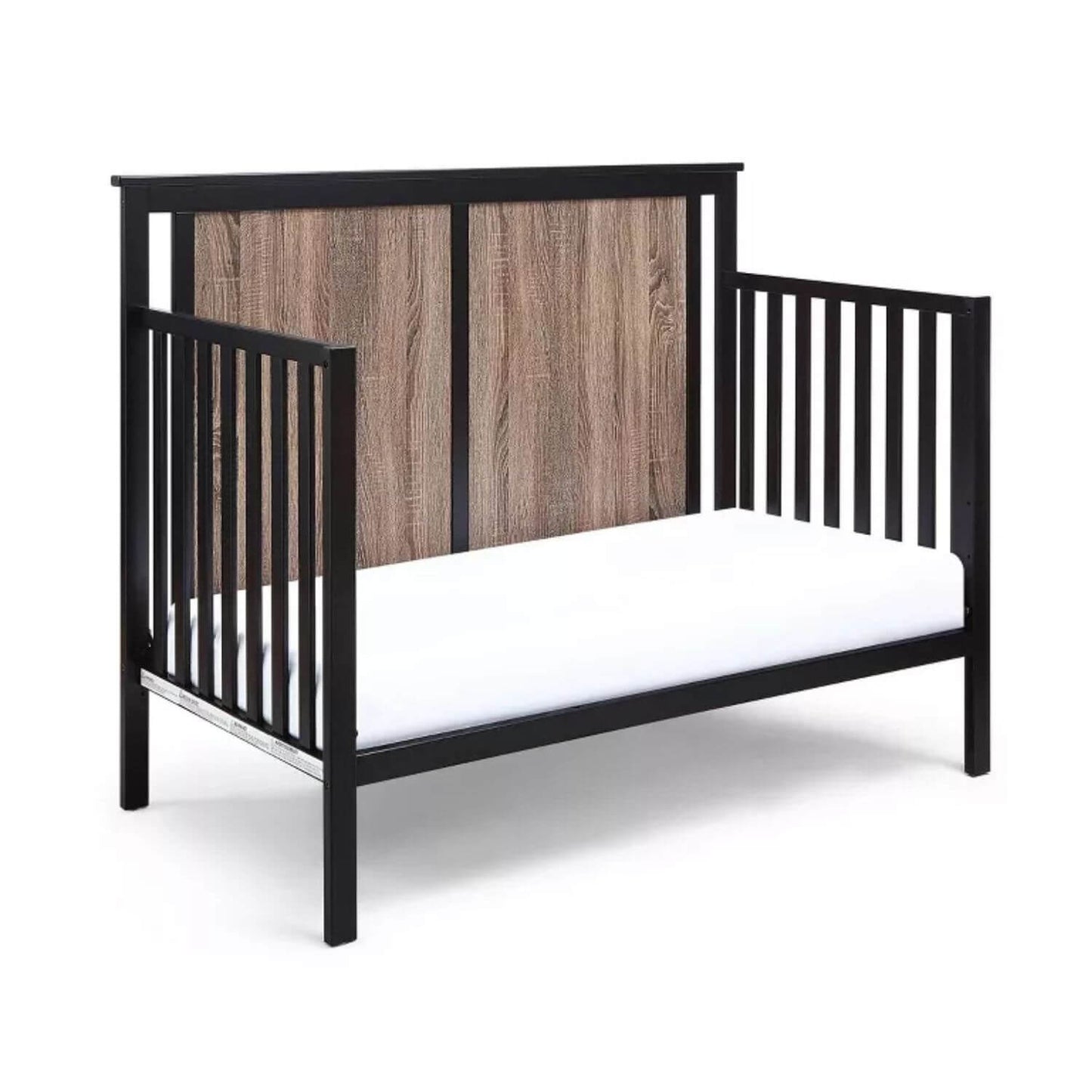 Connelly 4-in-1 Convertible Crib Black/Vintage Walnut