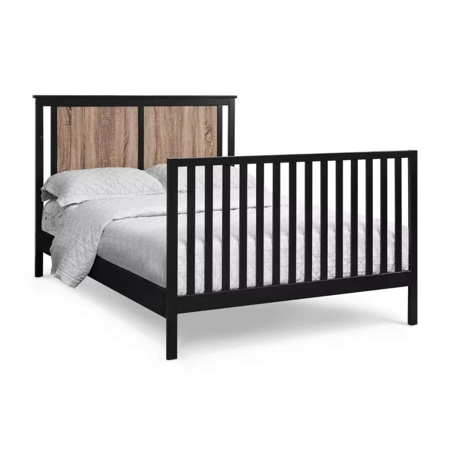 Connelly 4-in-1 Convertible Crib Black/Vintage Walnut