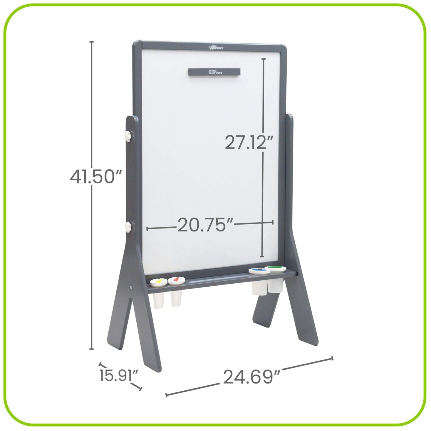 Little Partners Contempo Art Easel Grey