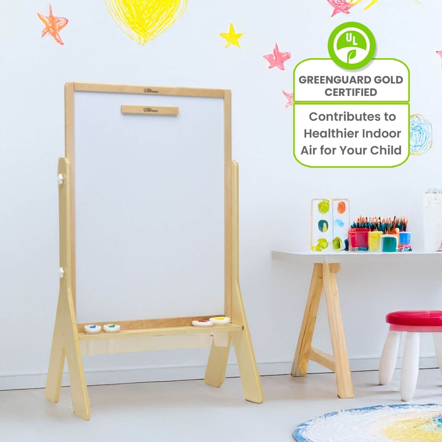 Little Partners Contempo Art Easel Natural