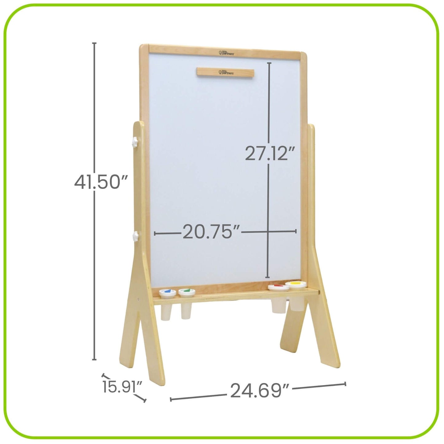 Little Partners Contempo Art Easel Natural