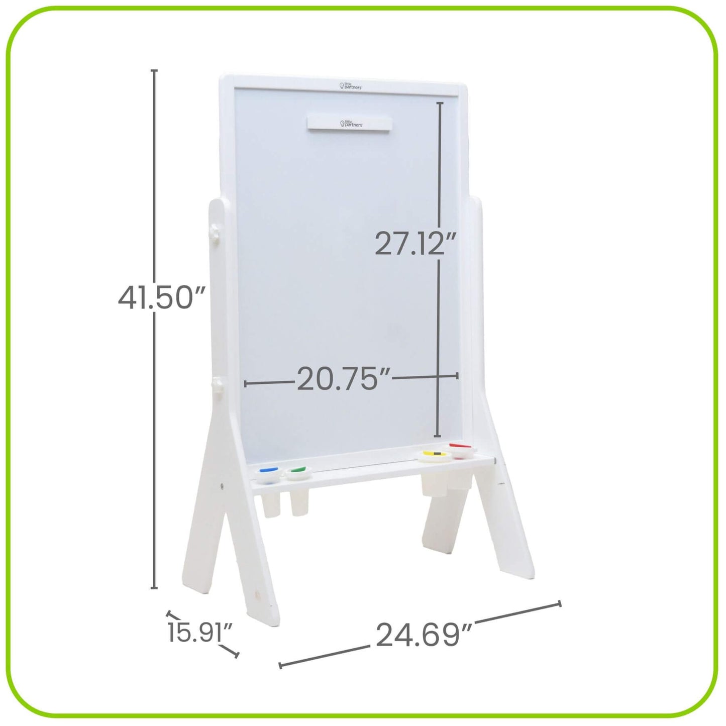 Little Partners Contempo Art Easel White
