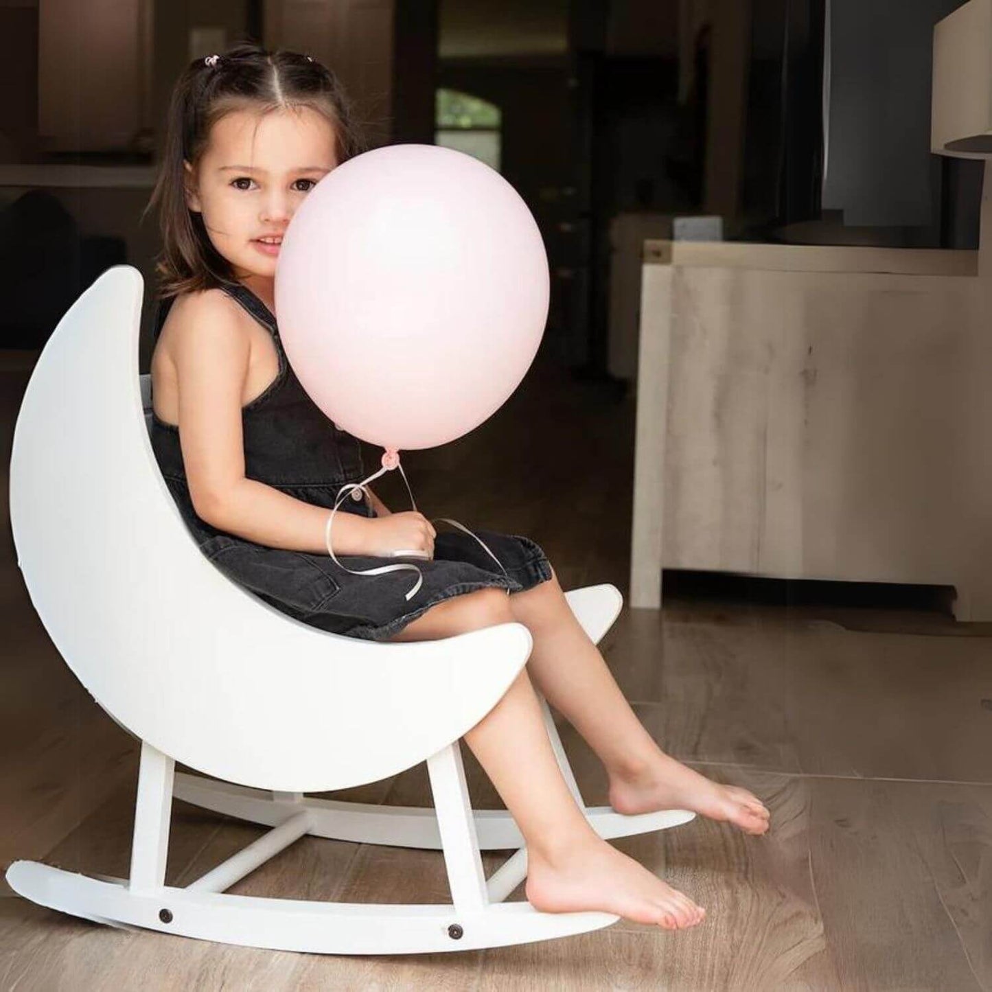 Milk Street Baby Crescent Moon Rocker Tot size Snow - Lifestyle