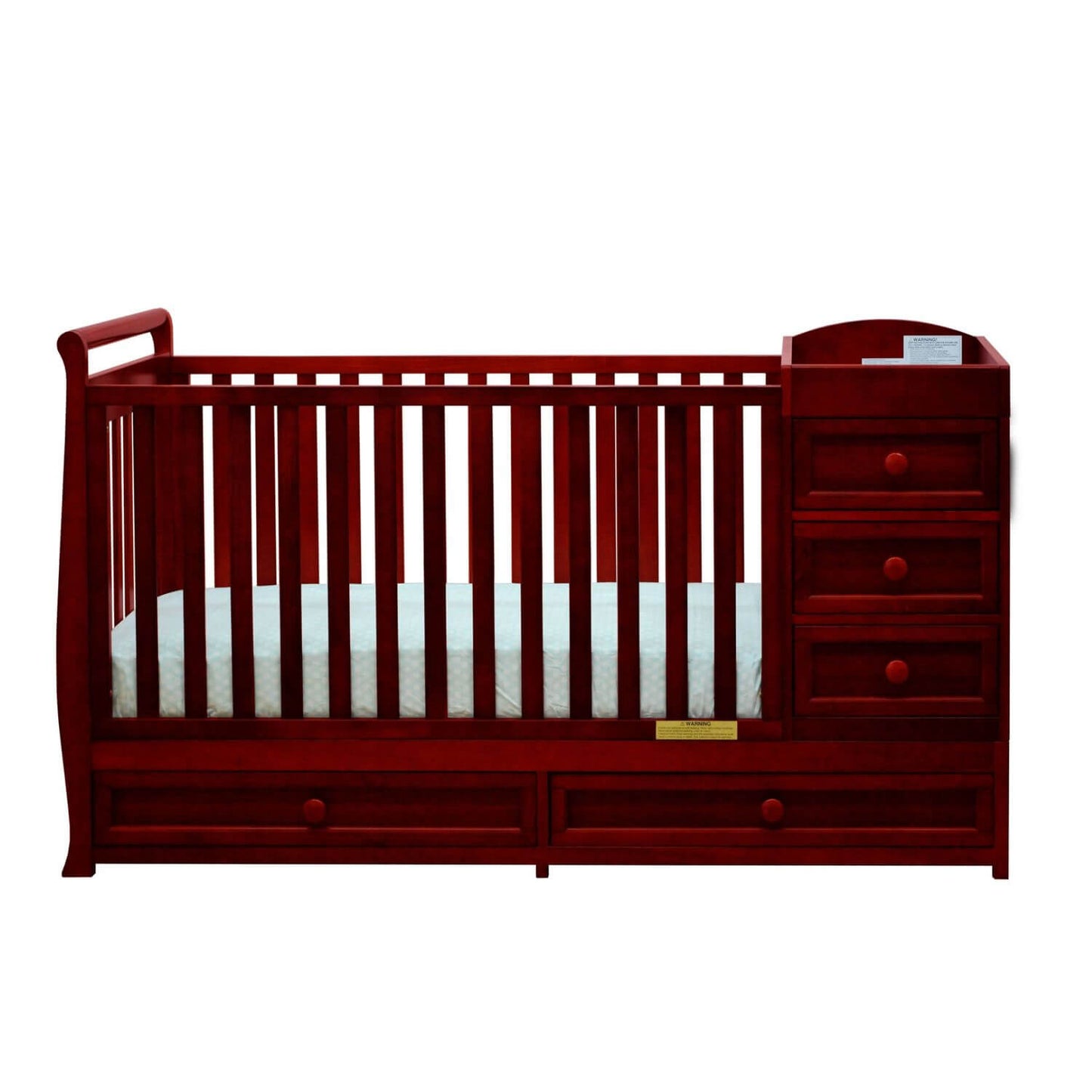 AFG Daphne 3-in-1 Crib and Changer Combo Cherry